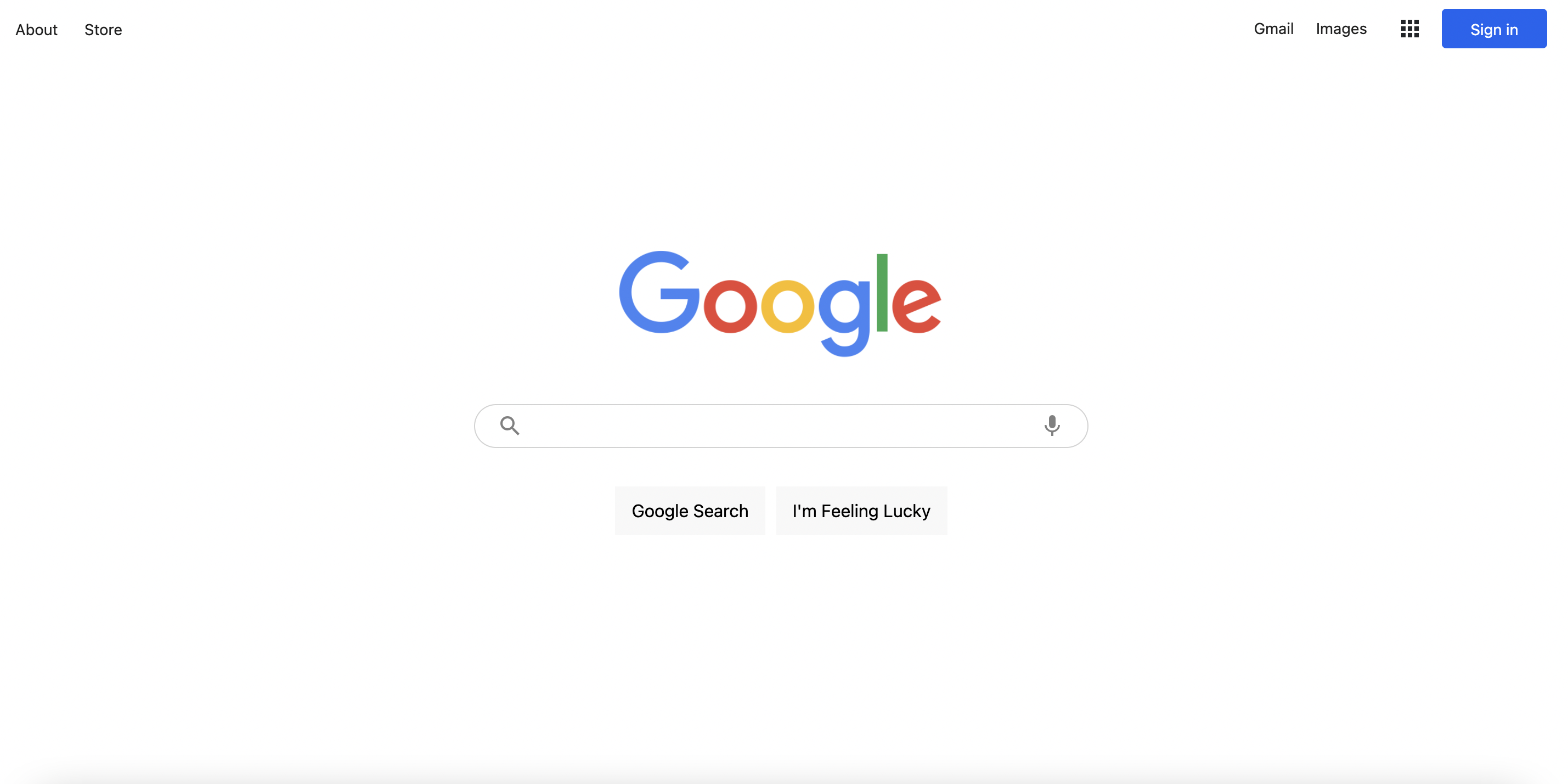 Preview of google website clone project